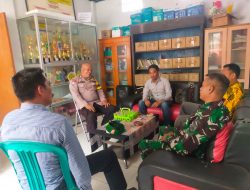 Bhabinkamtibmas dan Babinsa Sambangi Desa Pododadi, Sampaikan Ini kepada Perangkat Desa