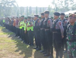 Gabungan Personel TNI-Polri Laksanakan Apel Gelar Pasukan Dalam Rangka Kunjungan Kerja Presiden RI Ir. H. Joko Widodo di Pekalongan