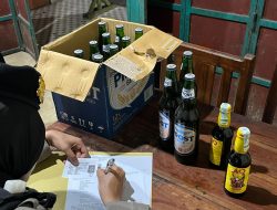 Hari Pertama Operasi Pekat, Puluhan Botol Miras Diamankan Polisi