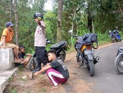 Berikan Himbauan Kamtibmas, Bhabinkamtibmas Polsek lebakbarang Datangi Desa Binaan