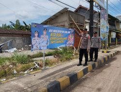 Polres Pekalongan Pasang Spanduk Himbauan Stop Narkoba