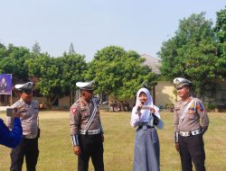 Satlantas Polres Pekalongan Gelar Sosialisasi Tertib Berlalu Lintas di SMA N 1 Kedungwuni
