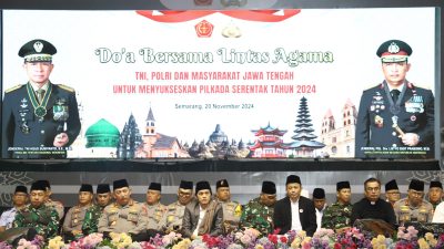 Polda Jateng Gelar Doa Bersama Lintas Agama; Kapolri tegaskan Komitmen Menjaga Keamanan dan Kerukunan Dalam Gelaran Pilkada 2024