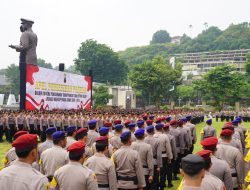 Apel Pergeseran Pasukan BKO PAM TPS Di Polda Jateng, Wakapolda Jateng: Jaga Nama Baik Institusi Polri