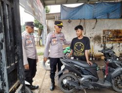 Antisipasi Penggunaan Knalpot Brong Saat Perayaan Tahun Baru, Polsek Bojong Sambang Bengkel