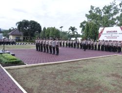 Kapolres Pekalongan Pimpin Upacara Kenaikan Pangkat Periode 1 Januari 2025