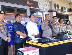 Polres Pekalongan Gelar Konferensi Pers Hasil dari Kegiatan Rutin yang Dioptimalkan