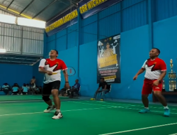 AKBP Doni Buka Turnamen Badminton Kapolres Cup 2025, 20 Tim Ikut Berpartisipasi