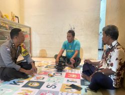 Aipda Deki Kunjungi Korban Penganiayaan TKP Karangdadap Kabupaten Pekalongan
