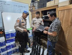 Propam Polres Pekalongan Cek Gudang Senjata Inventaris, Antisipasi Penyalahgunaan Senpi