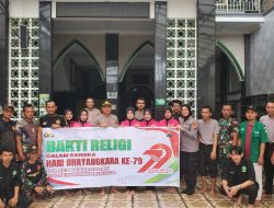 Bakti Religi di Masjid Nur Ali Sedayu Desa Pegaden Tengah, Polsek Wonopringgo Semarakkan HUT Bhayangkara Ke-79