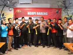 Polres Pekalongan Ngopi Bareng IPSI Kabupaten Pekalongan, Ucapkan Hari Bhayangkara Ke-79