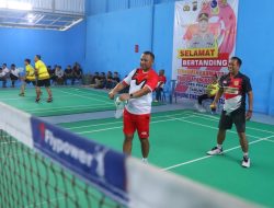 Semarakkan Hari Bhayangkara Ke-79, Tiga puluh Tim Beregu Ikut Ambil Bagian dalam Turnamen Badminton Digelar Polres Pekalongan