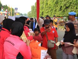 Bazar Sembako Murah Polres Pekalongan Diserbu Pengunjung Car Free Day