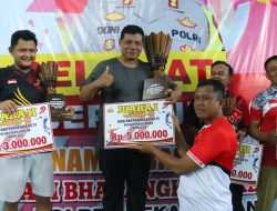 Tim Polres Pekalongan Raih Juara 1 dalam  Turnamen Badminton Hari Bhayangkara Ke-79