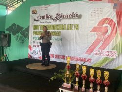 Semarak Hari Bhayangkara Ke-79, Polsek Kedungwuni Gelar Lomba Karaoke
