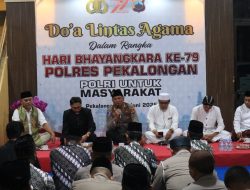 Gelar Doa Lintas Agama, AKBP Doni : untuk Keselamatan dan Kebaikan Masyarakat Indonesia dan Khususnya Warga Kabupaten Pekalongan