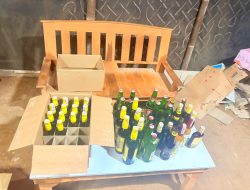138 Botol Miras Diamankan Polisi dalam Kegiatan Cipta Kondisi yang Digelar Polres Pekalongan