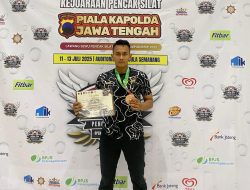 Bripda Hanif Irvando Raih Juara 3 pada Kejuaraan Pencak Silat Piala Kapolda Jateng 2025