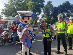 Sosialisasi Ops Patuh Candi 2025, Satlantas Polres Pekalongan Gelar Art Policing di Car Free Day Alun-Alun Kajen