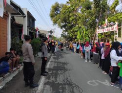 Polsek Kesesi Amankan Jalan Santai Warga, Suasana Pagi Berlangsung Meriah