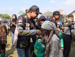 Kapolres Pekalongan Hadiri Baksos Pas-Triad, Serahkan Hibah Pembangunan Masjid dan Santunan Warga