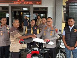Viral Curanmor Terungkap, Kapolres Pekalongan Langsung Serahkan Motor ke Korban
