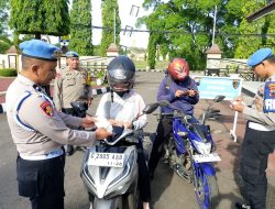 Polisi Dicek Polisi! Sipropam Polres Pekalongan Sisir Kendaraan Anggota Demi Suksesnya Operasi Zebra Candi