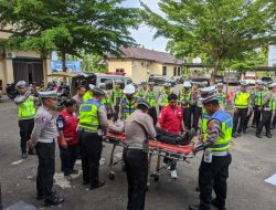 Gandeng PMI, Sat Lantas Polres Pekalongan Diasah Penanganan P3K Korban Kecelakaan