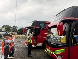 Jelang Operasi Lilin Candi 2025, Satlantas Polres Pekalongan dan Dinas Perhubungan Geber Ramp Check