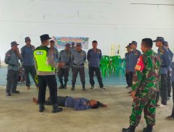 Siaga Bencana, Bhabinkamtibmas Latih 30 Anggota Satlinmas Kedungwuni Simulasi Tanggap Darurat