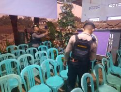 Ibadah Natal di GBI Jolotigo Pekalongan Berjalan Khidmat, Puluhan Personel Gabungan Siaga